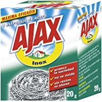 Ajax - Estropajo Acero Inoxidable- 20 g - [Pack de 8]